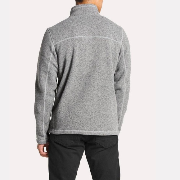Men’s NORTH FACE Gordon’s Lyons 1/4 zip heathered grey pullover- Size Small - Picture 2 of 11
